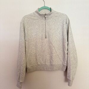 Fabletics Women's Gray Lightweight Zip-Up